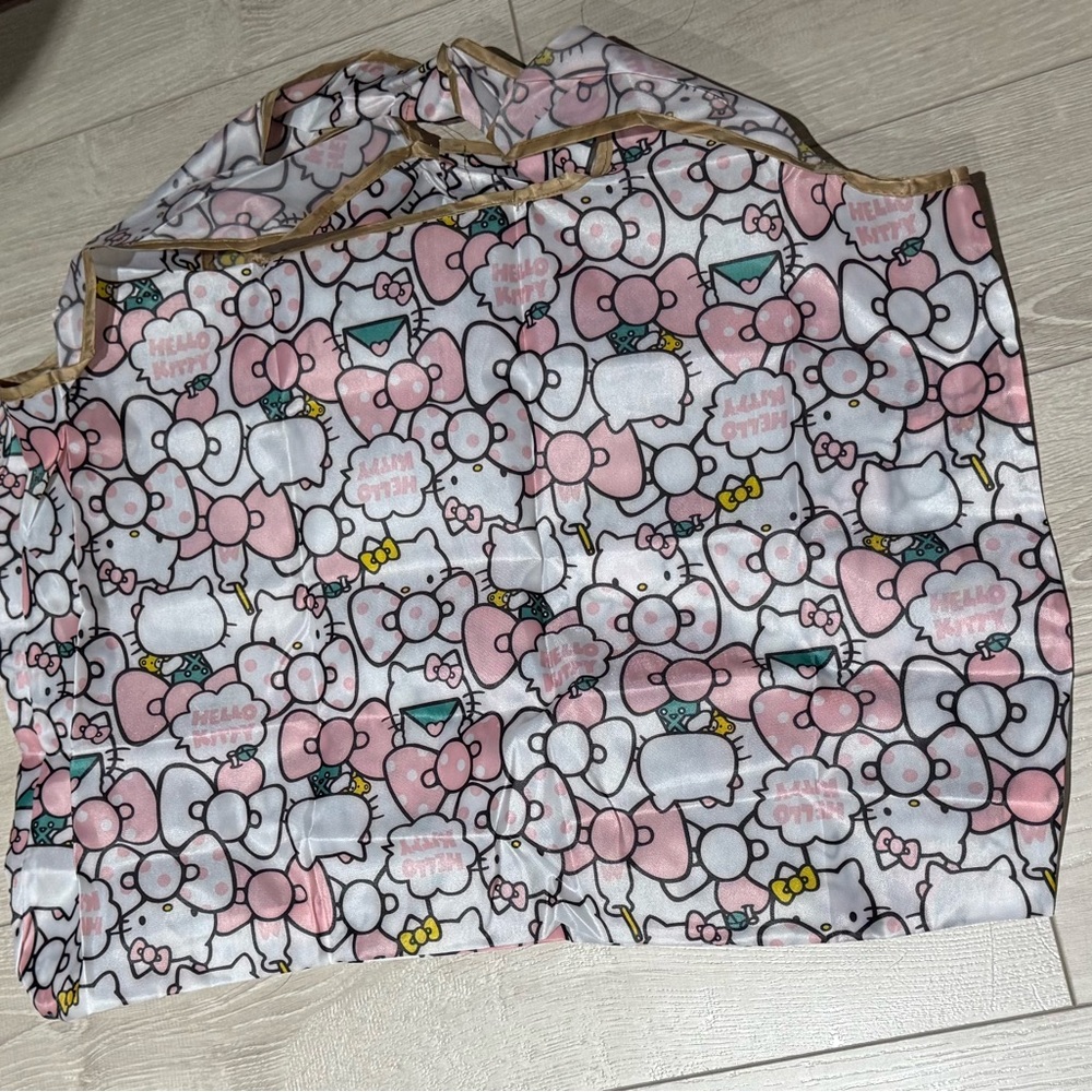 NEW Hello Kitty Pink and White Foldable Tote | Nylon | 15x20 inches